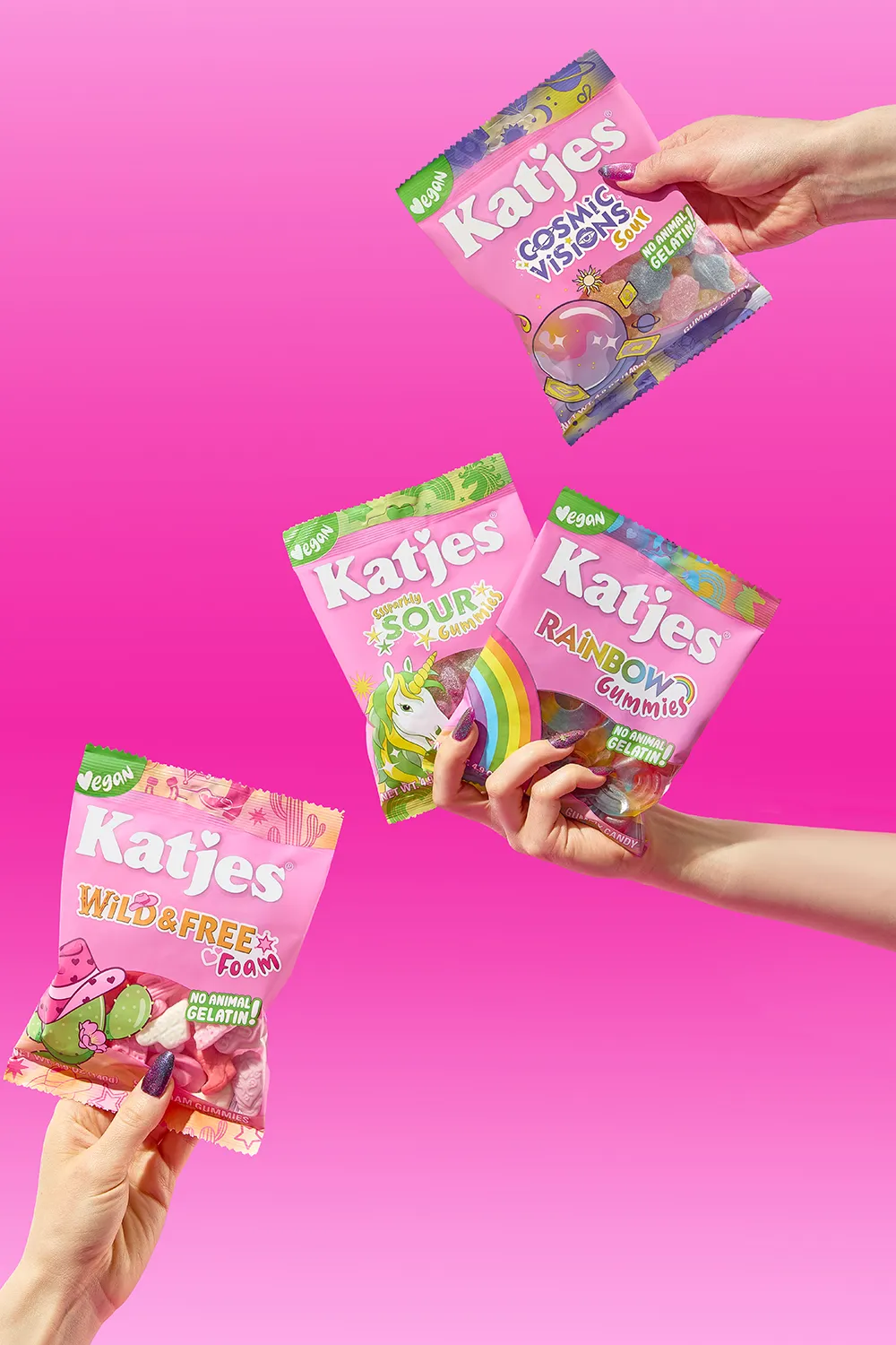 Katjes USA sweets on a studio set